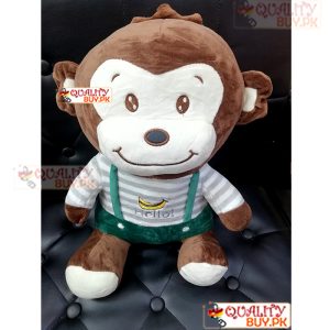 Monkey for kids stuffed toy - 1 feet plus height - best quality imported fabric plush toy - multi colors