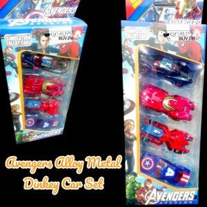 Avengers Alloy Metal Dinkey Car Set For Kids 
